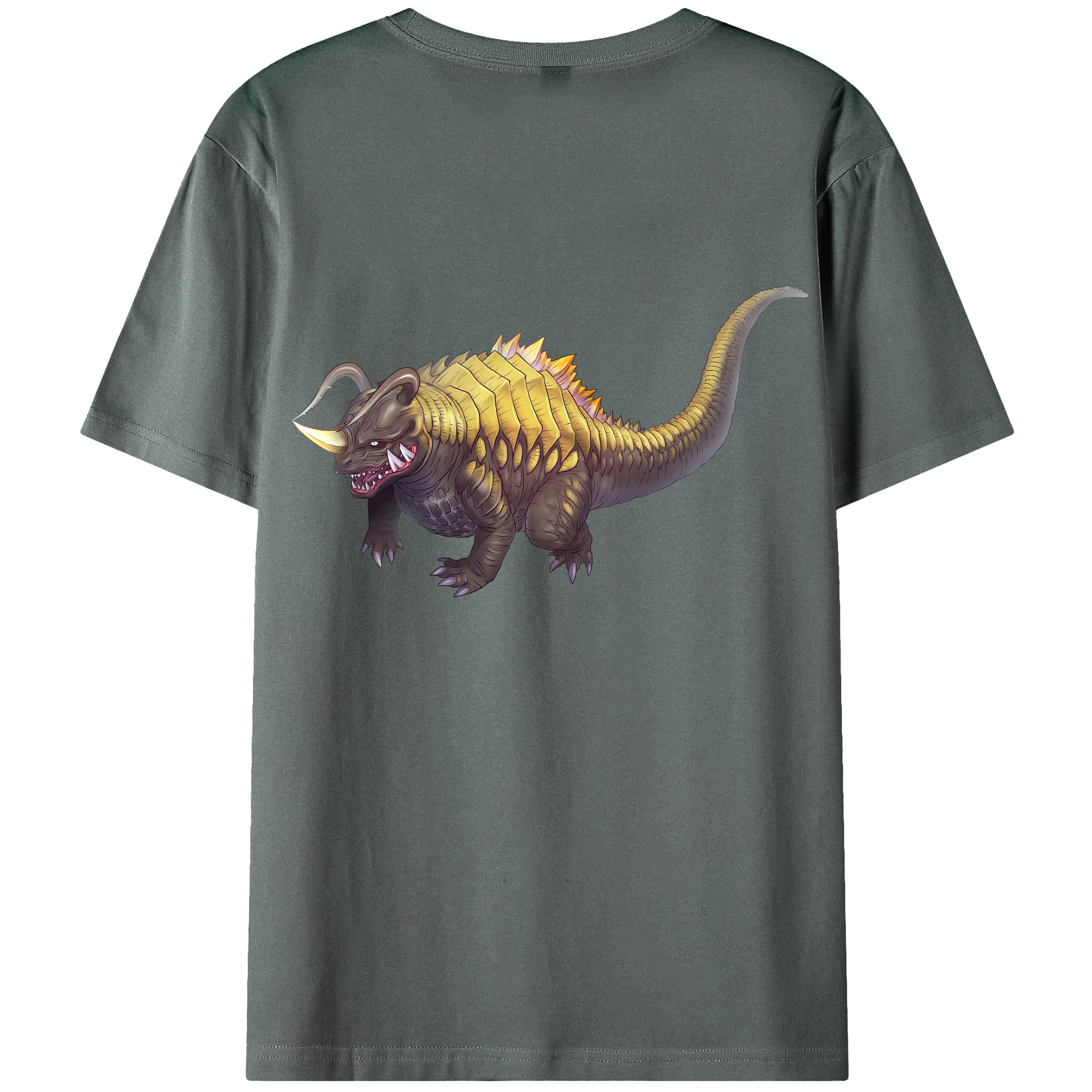 （画像用） ウルトラマン Ultraman 綿100％ メンズ半袖Tシャツ（バックプリント） 通気性